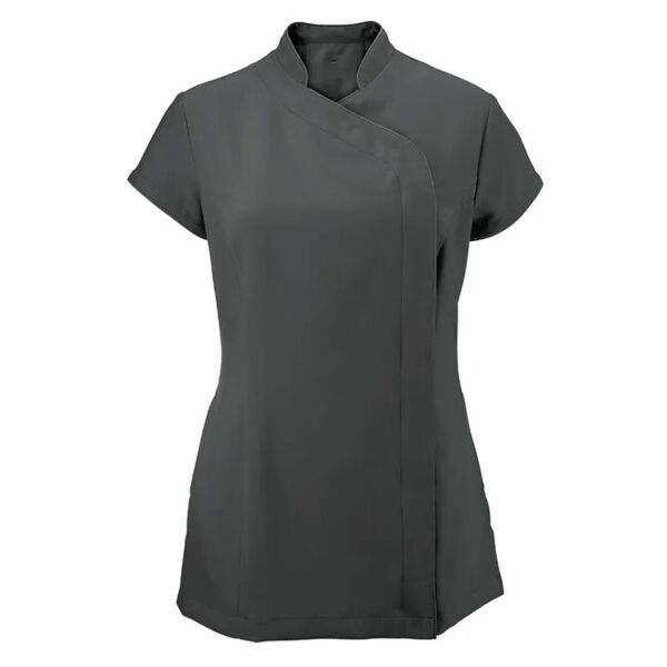 Zipped Wrap Tunic - Charcoal Thumbnail