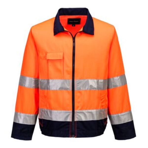 Madrid Hi-Vis Contrast Bomber Jacket  Thumbnail